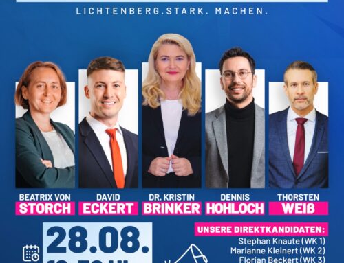 Große Lichtenberger Wahlkampfkundgebung